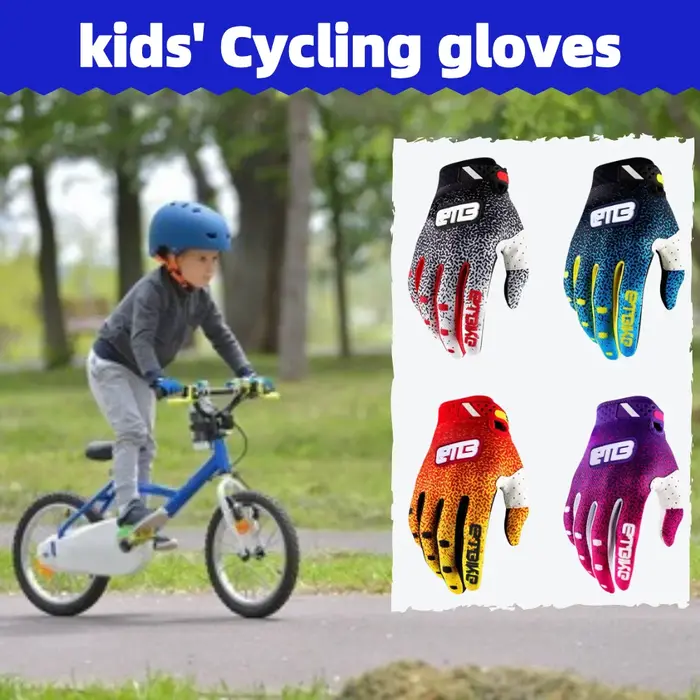 Gants de vélo pour enfants ETBIKE conception ergonomique protection guidon apprentissage sécurité enfants 4 10 ans trottinette voyage randonnée