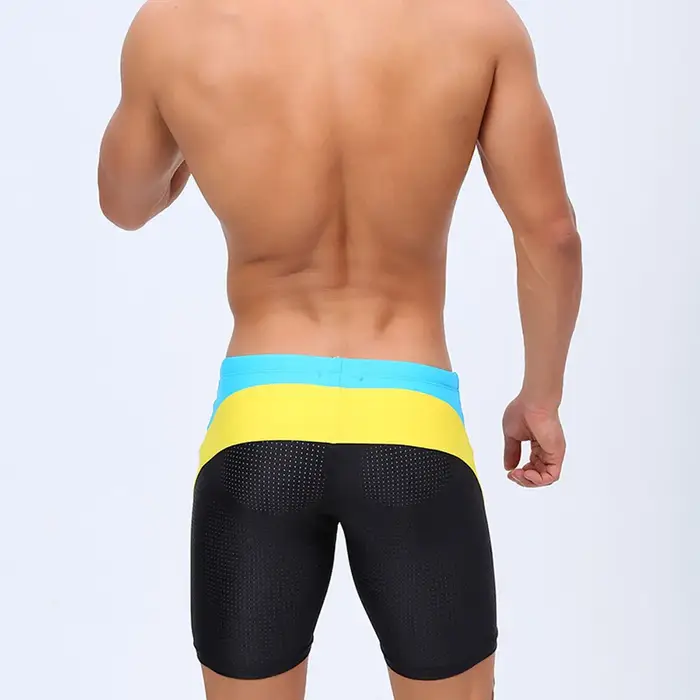 Boxer de bain homme sexy en maille respirante - Maillot de bain sportif pour surf et plage