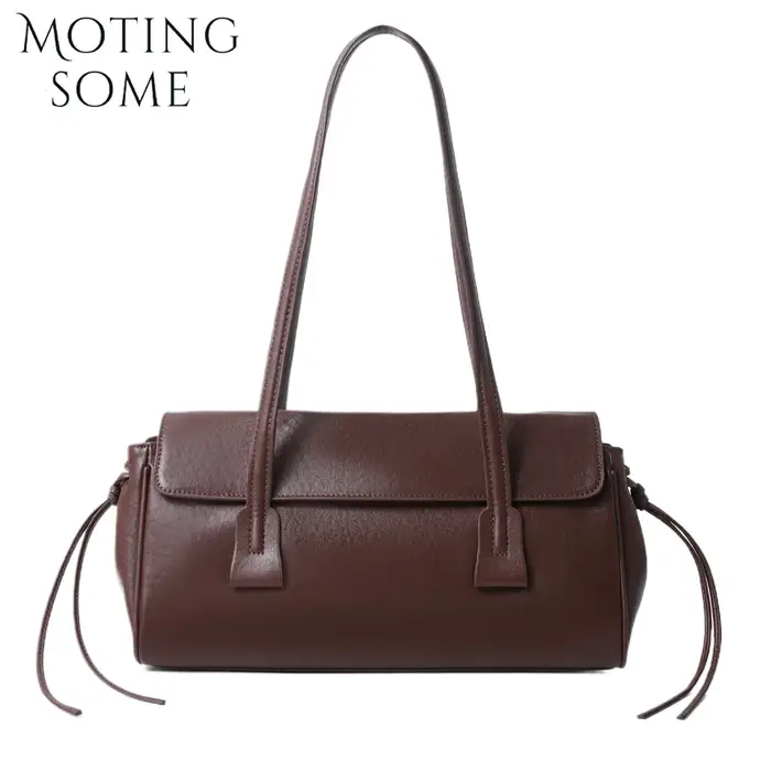 Motingsome Boston sac femmes sous les bras sac à main de luxe en cuir tanné végétal sac à main en pe