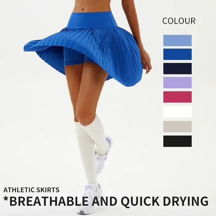 Short de Yoga Sexy pour femmes, jupe plissée de Tennis, taille haute, avec doublure intérieure, tail