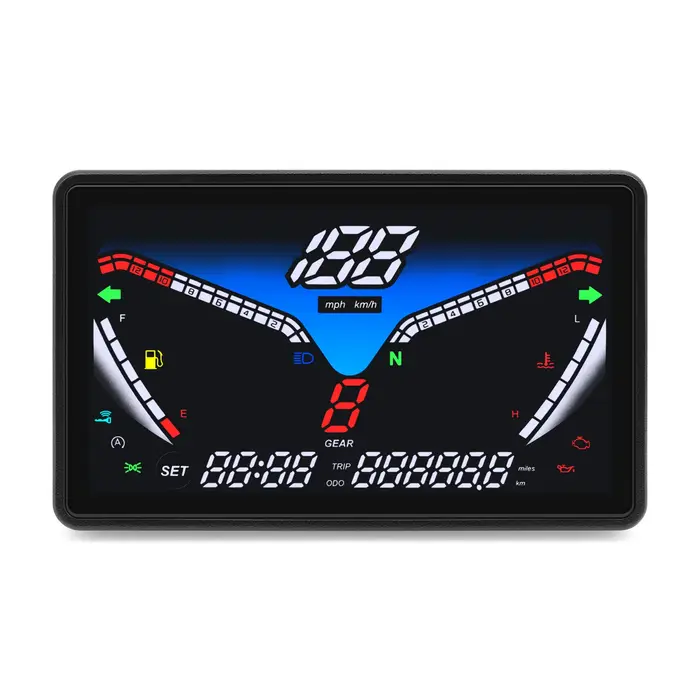 Compteur de moto universel GPS, compteur de vitesse, odomètre numérique, Instrument multifonction, d