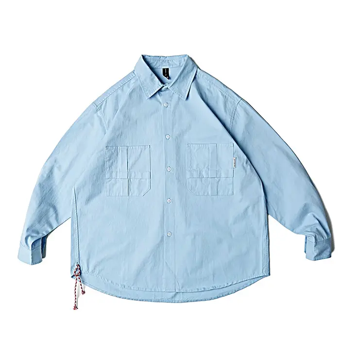 Cityboy-Chemises cargo en coton à manches longues pour hommes, Streetwear japonais pour adolescents,
