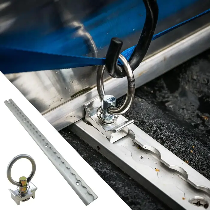 Rail d'arrimage de commande de voie en L de 0.5m pour remorques motos VTT tracteurs vélos hors route sécurité pratique et élégance pour plein air