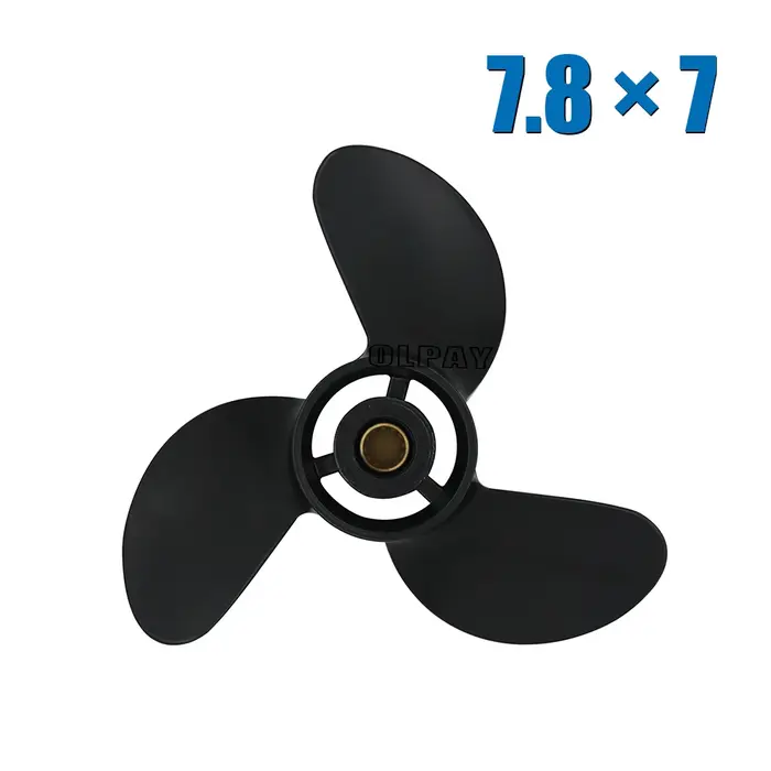 Hélice hors-bord en alliage d'aluminium 7.8x7, pour Tohatsu Mercury 4/5/6HP, hélice de bateau