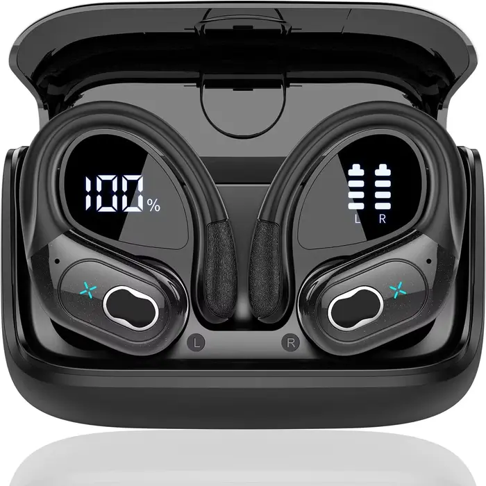 TWS sport écouteurs Bluetooth 5.4 HIFI basse sans fil casque LED tactile mains libres écouteur suppr