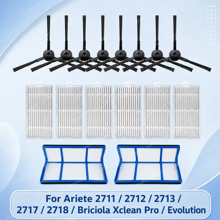 Compatible avec Ariete 2711 / 2712 / 2713 / 2717 / 2718 / Briciola Xclean Pro / Evolution Pièces de Rechange pour Aspira