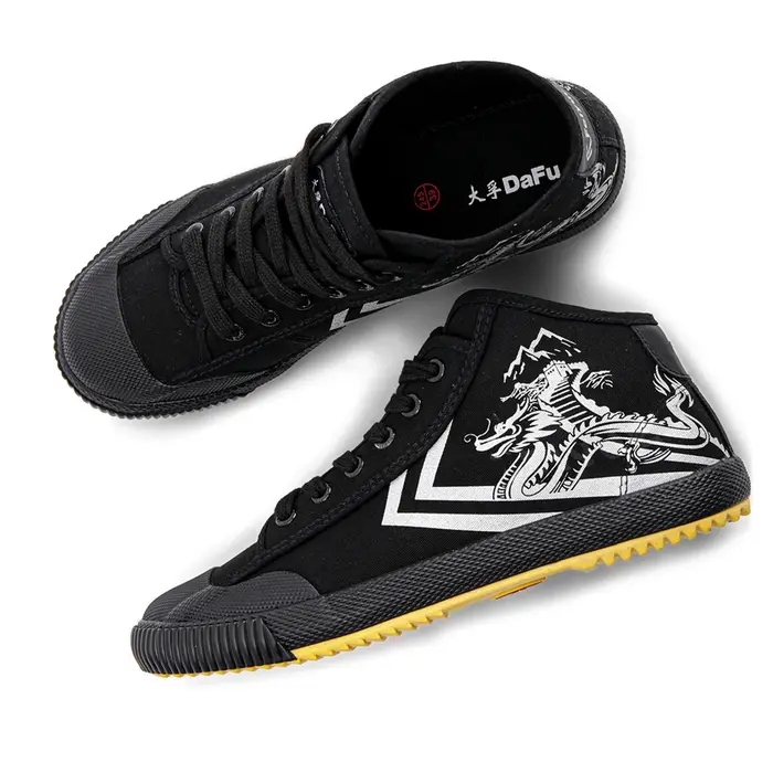 Dafu chaussures mi-haut Parkour nouvelles chaussures noires baskets de botte originales chaussures D
