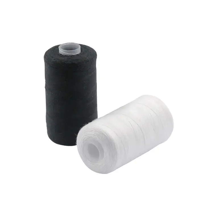 Ensemble de fils à coudre en polyester pour machines à main, Végétde bricolage, 500m, 2 pièces