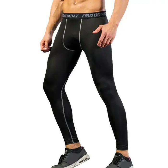 Ilfioreemio Pantalon de compression pour homme Collant de course Leggings d'entraînement Athlétique 