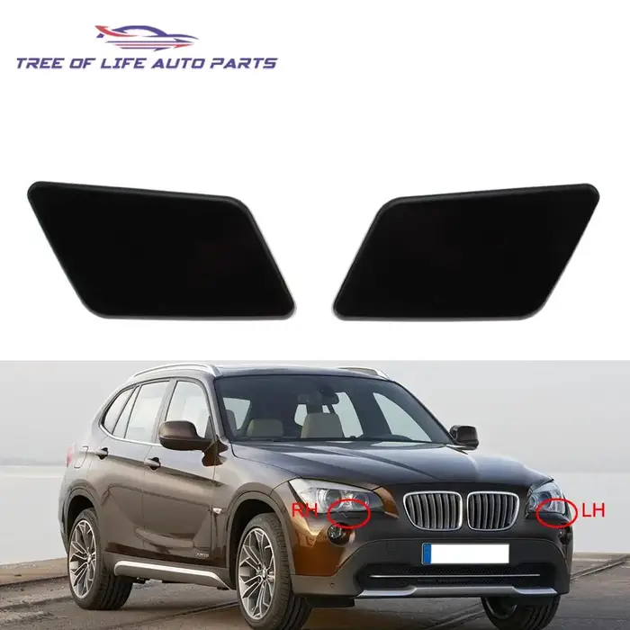 Couvercle de buse de lavage de pulvérisation non peint, pour BMW X1 E84 2009 2010 2011 2012 avant ga