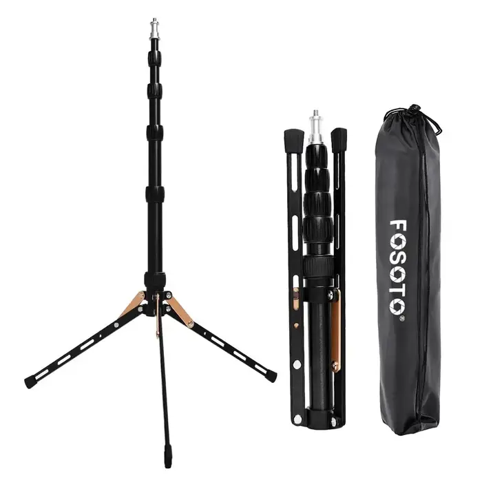 FOSOTO-Trépied lumineux portable FT-140, support pour appareil photo, téléphone, flash d'éclairage p