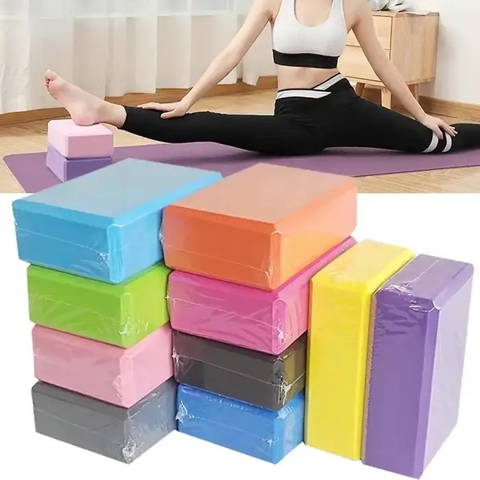Blocs de gymnastique EVA en mousse, 2 pièces, exercice d'entraînement, équipement de Fitness, danse,