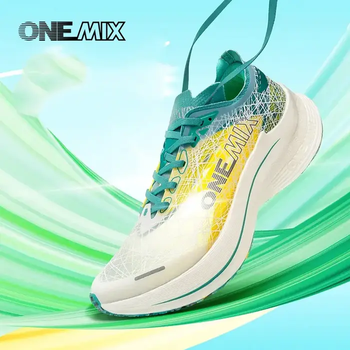 ONEMIX Marathon plaque de carbone chaussures de course Absorption des chocs chaussures de sport ultr