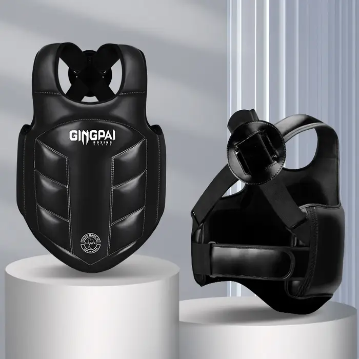 Protection de poitrine boxe MMA Kickboxing, gilet de protection des Arts martiaux WTF, bouclier côte