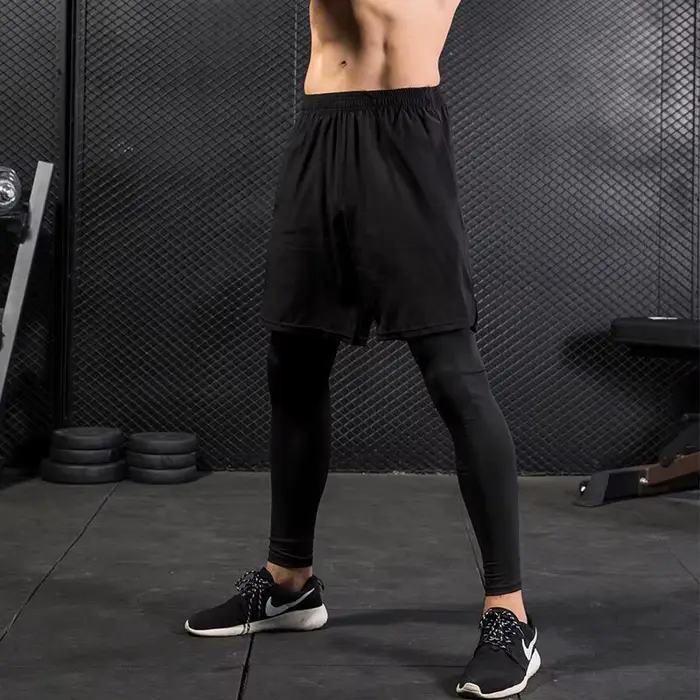 Pantalons de Sport pour Hommes 2 en 1 Survêtements d'Athlétisme Vêtements d'Entraînement Jogging Gymnastique Fitness Course Occasions Spéciales
