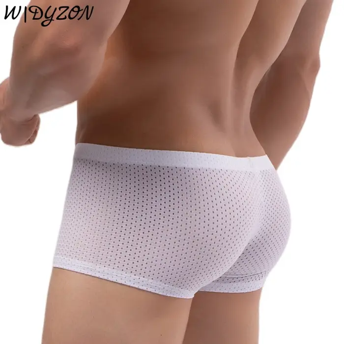 Culotte Homme Caleçon Maille Sexy Respirante Boxers Doux Boxershorts Pour Entraînement Compétition Occasions Spéciales