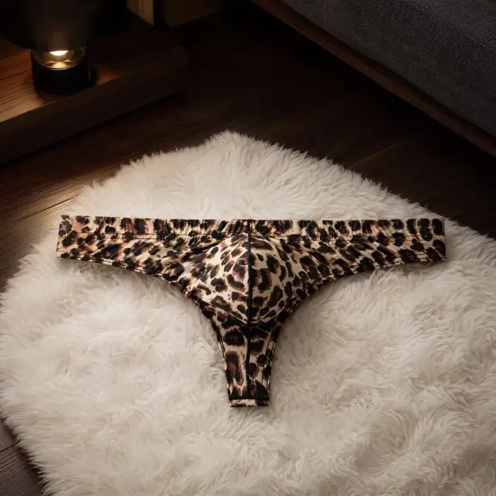 Sous-vêtements léopard pour hommes, lingerie masculine, slips respirants, caleçons taille basse, cadeaux pour hommes occasions spéciales