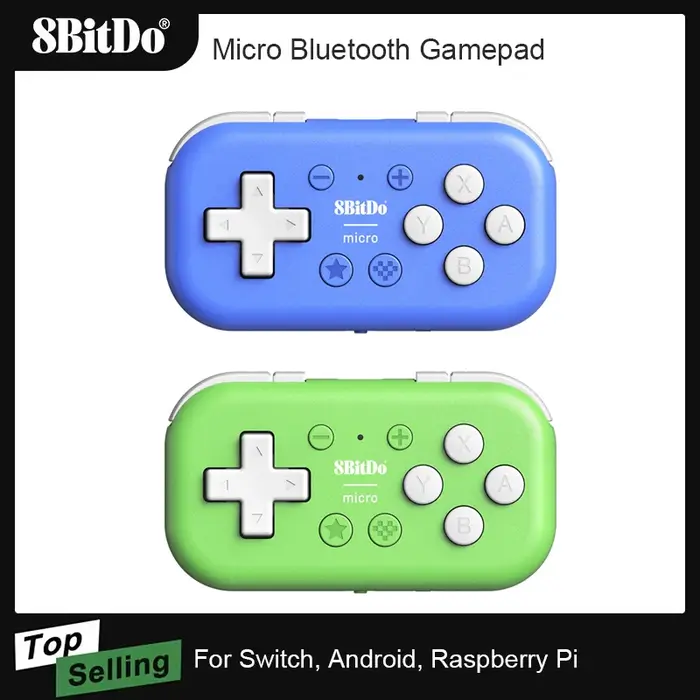 8BitDo Micro manette de jeu Bluetooth Mini contrôleur de jeu pour Switch, Android et Raspberry Pi, p