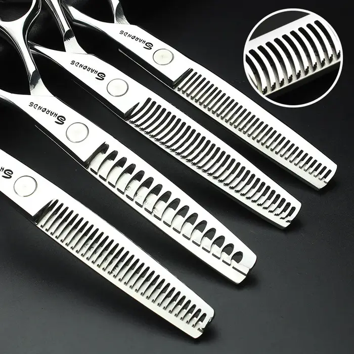 Sharonds 440c 6/7/7.5 pouces coupe de cheveux ciseaux amincissants professionnel salon de coiffure c