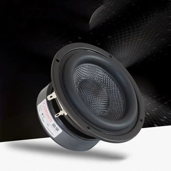 Caisson de basses de 4 pouces, unité de haut-parleur HIFI, bassin tissé en fibre de verre, basse pro