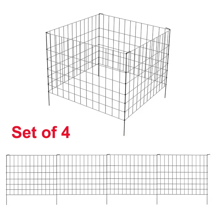 Panneaux métalliques antirouille pour la décoration de jardin, barrière pour animaux, clôture de jar