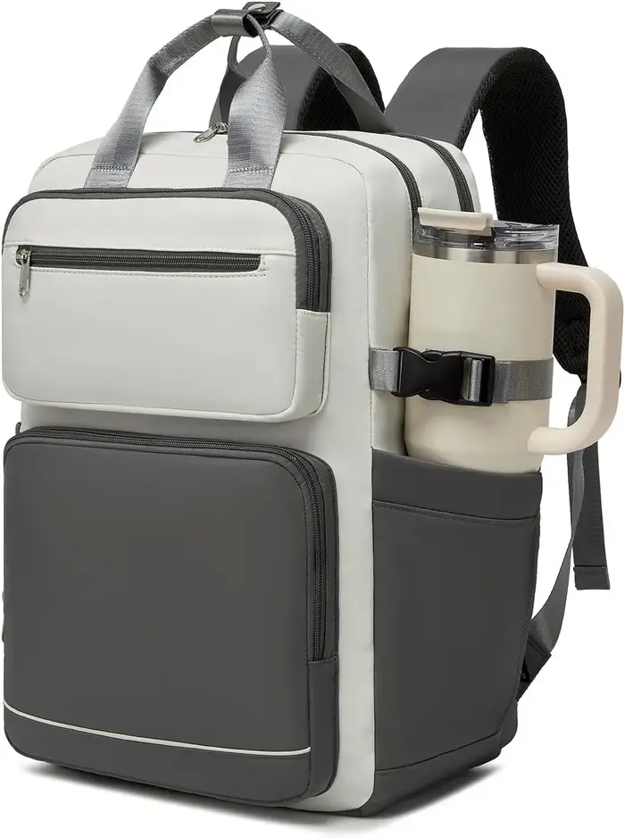 Sac à dos pour ordinateur portable KONO 15,6 pouces, léger, imperméable, antivol, avec poche frontal