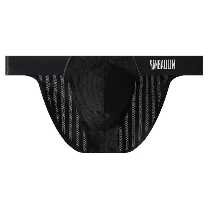 Caleçons pour Hommes en Soie Glacée Fine Respirants Transparents Couleur Unie Coupe Basse Style T Sous-Vêtements Masculins Occasions Spéciales