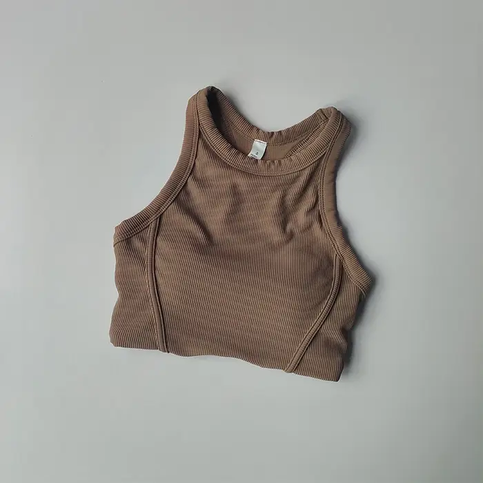 Débardeur yoga dos nageur femme - Combinaison fitness séchage rapide sans manches extérieur
