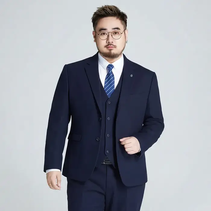 Costume élastique grande taille Shanxi pour mariage, tenue formelle pour le témoin et le marié, ense
