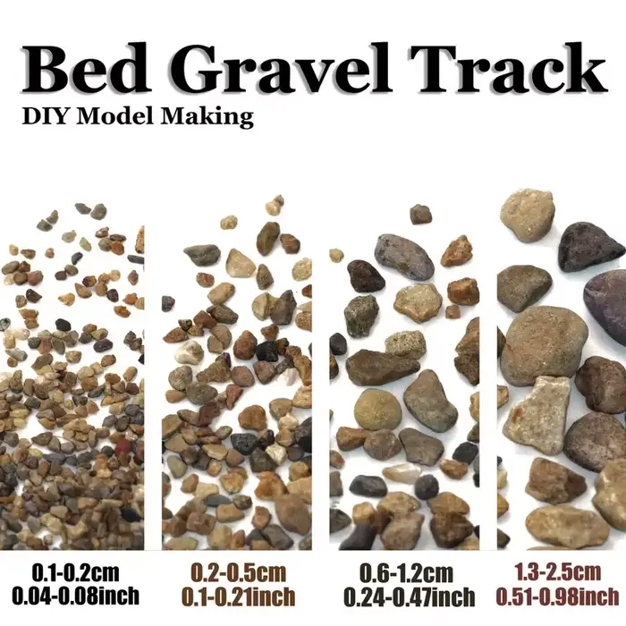 Gravier ferroviaire modèle 50 g/sac, pour Micro paysage, aménagement de Table de sable, Train, jeu de guerre, bricolage extérieur, matériaux scéniques miniatures
