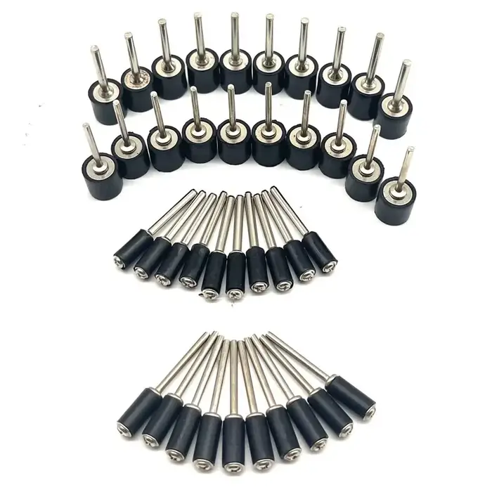 Mandrin en caoutchouc pour tambour, accessoires Dremel, tige à tige de 2.35mm 3.175mm pour ponceuse,