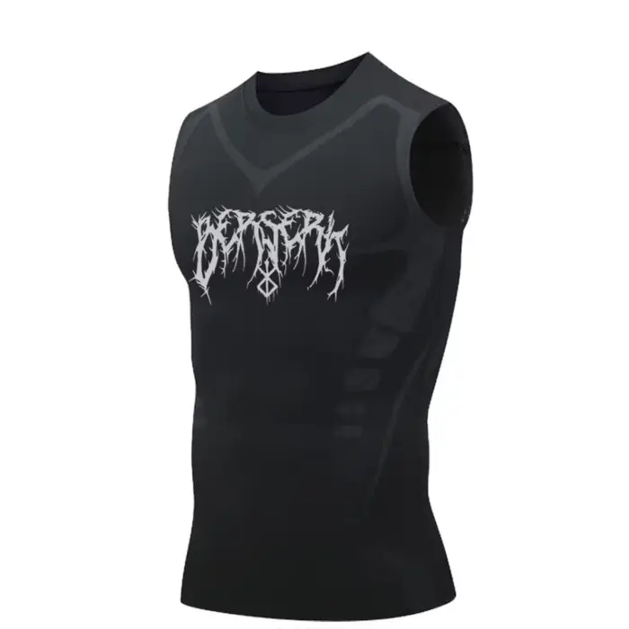 Chemise sans manches à Compression pour hommes, gilet de Sport, Fitness, basket-ball, Manga, débarde
