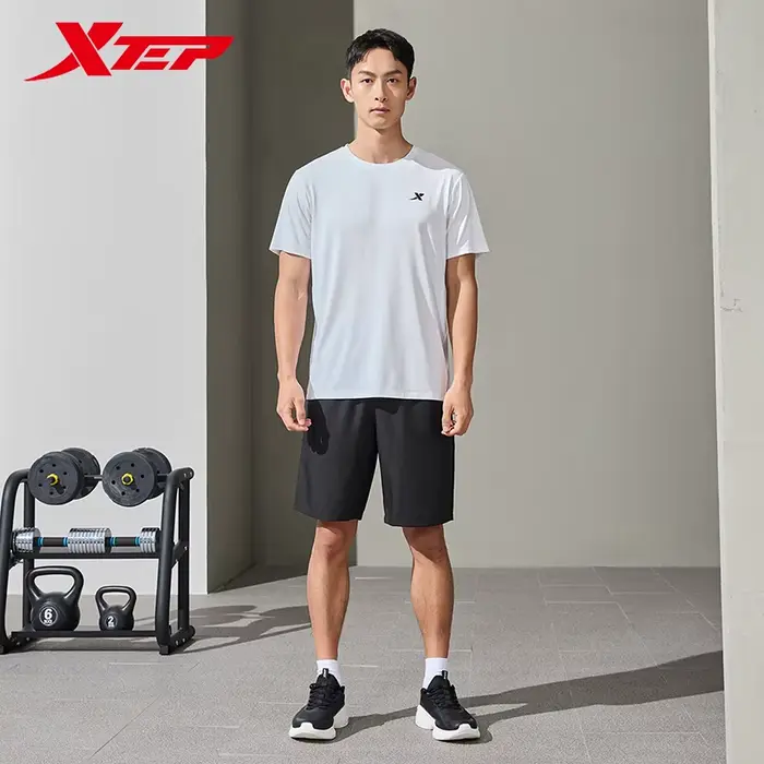 Xtep – combinaison de sport à manches courtes pour hommes, combinaison d'été absorbant la sueur, séc