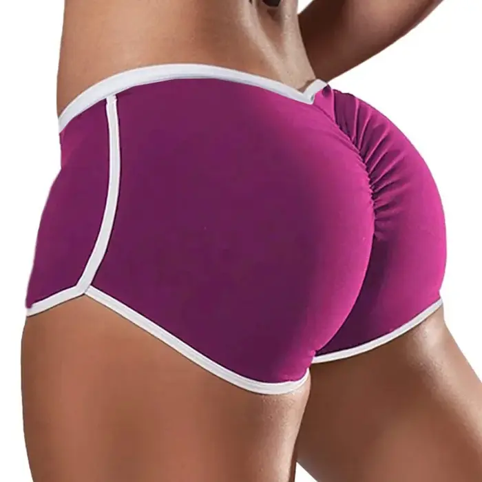 Short sport femme surdimensionné taille basse - Coupe sexy pour course et fitness