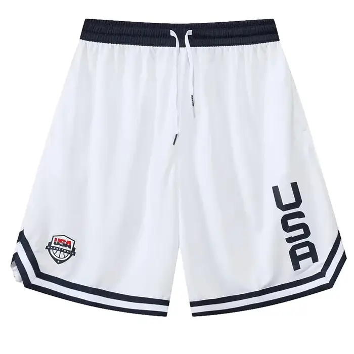 Short de basket-ball imprimé américain pour hommes - avec poches amples pour le sport et l'exercice