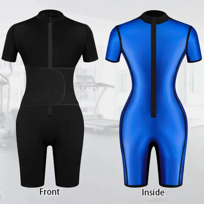 Combinaison de Sauna pour femmes, combinaison amincissante, chemise anti-chaleur pour tout le corps,