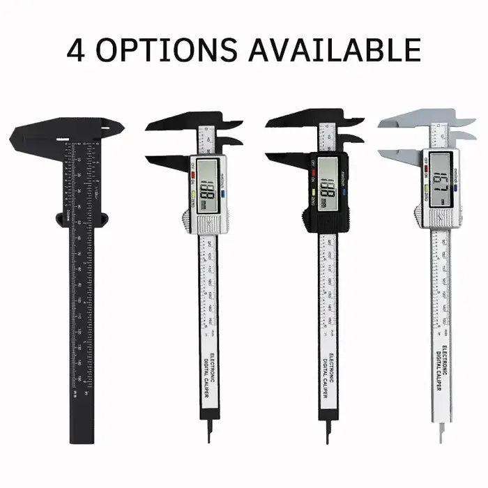 1PC plastique vernier étrier affichage numérique étrier Mini texte jouer étrier étudiant vernier règ