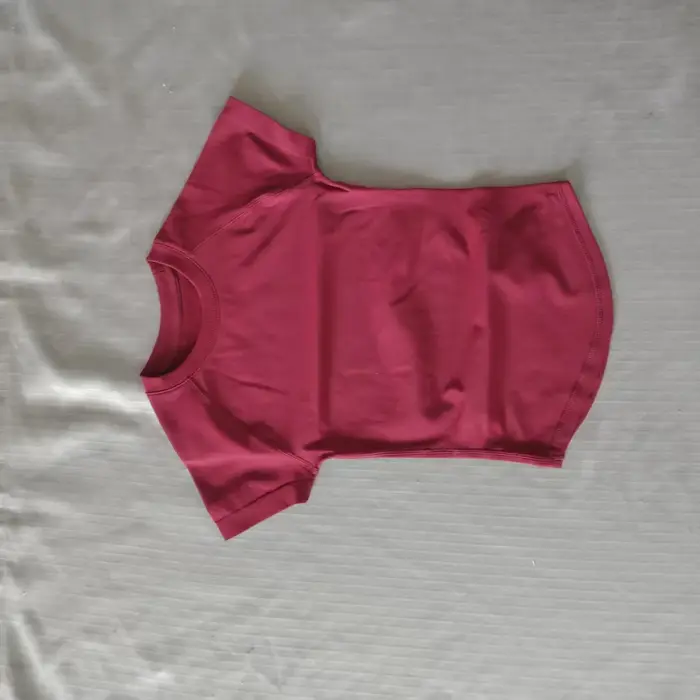 Haut de sport à manches courtes D LOGO Impact, vêtement de yoga sans couture, t-shirt de fitness pou