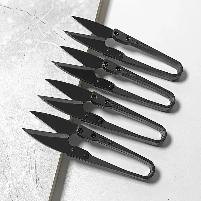 Ciseaux à coudre U, coupe-fil à perles, fils de coupe, fournitures de points, ciseaux en tissu brodé