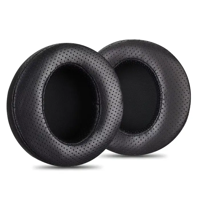 Coussinets d'oreille perforés en peau de mouton, 11cm, coudés, pour écouteurs Fostex TH-600 TH-900 D