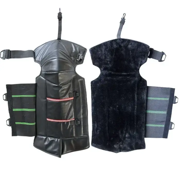 Genouillères chaudes pour moto, jambes d'équitation, coupe-vent, en cuir PU, imperméables, pour Scoo