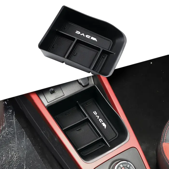 Boîte de rangement pour console centrale de voiture pour Dacia Spring pour Renault Kwid E-Tech 2021-
