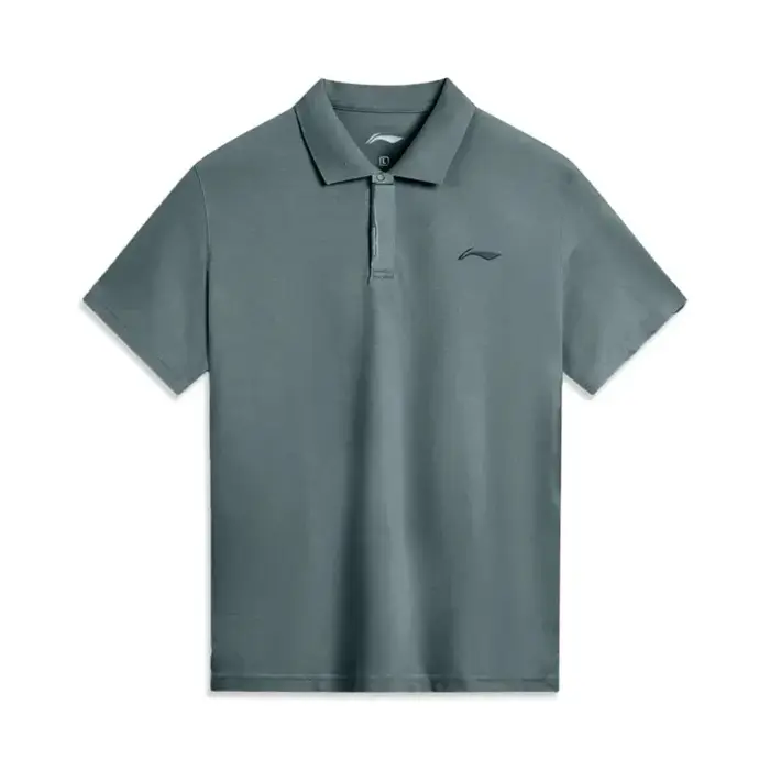Polo d'entraînement homme Li-Ning 100% coton coupe ample respirant confortable sport