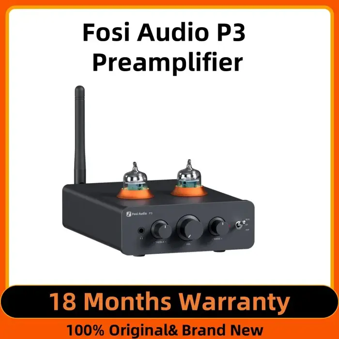 Fosi Audio P3 amplificateur à Tube Bluetooth HiFi stéréo préamplificateur Valve vide avec contrôle d