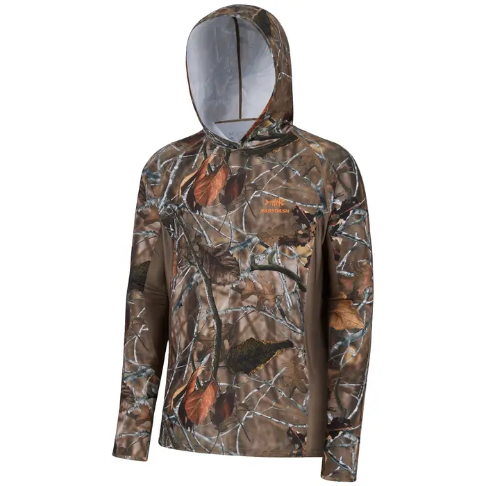 Basssdspatule-Sweat à capuche camouflage de chasse pour homme, chemise de pêche à manches longues av