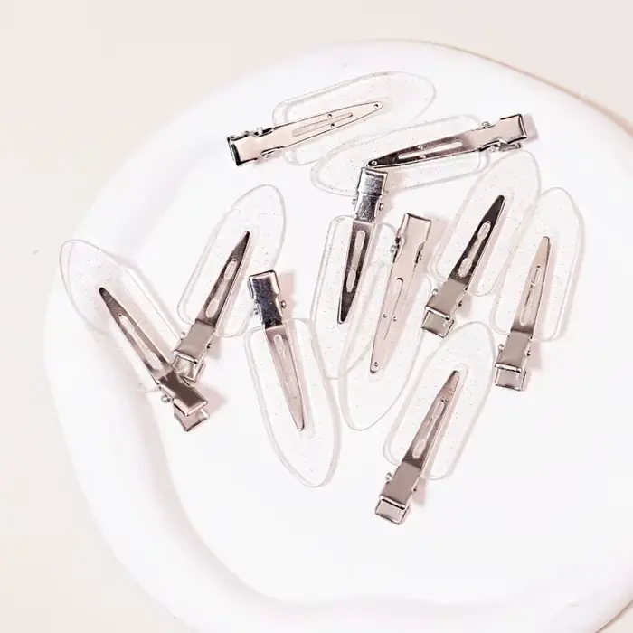 Pinces à cheveux transparentes sans couture pour filles, 10 à 50 pièces, accessoires de maquillage p
