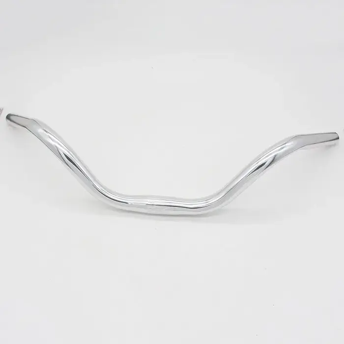 Guidon de vélo en alliage d'aluminium, guidon incurvé, poignées horizontales, grandes hirondelles, p