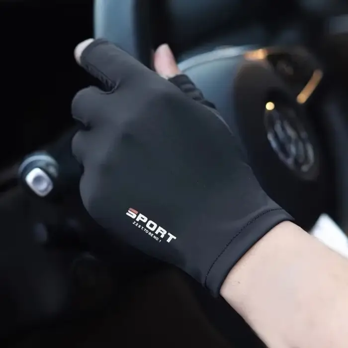 Ice InjHalffinger Gants de cyclisme pour hommes et femmes, Sports de plein air, Fitness, Conduite, P