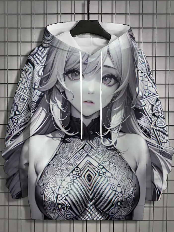 Sweat à capuche de sport pour hommes, unisexe, impression 3D HD, Anime Girl, pulls à la mode Harajuk