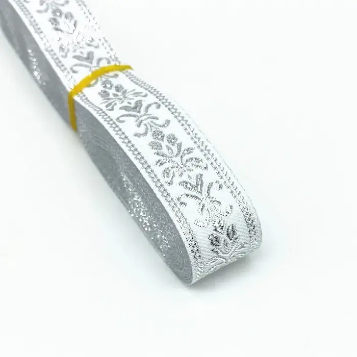 Ruban brodé ethnique Vintage, couleur or argent, 7 yards, 20mm 25mm, garniture en dentelle Boho, sac